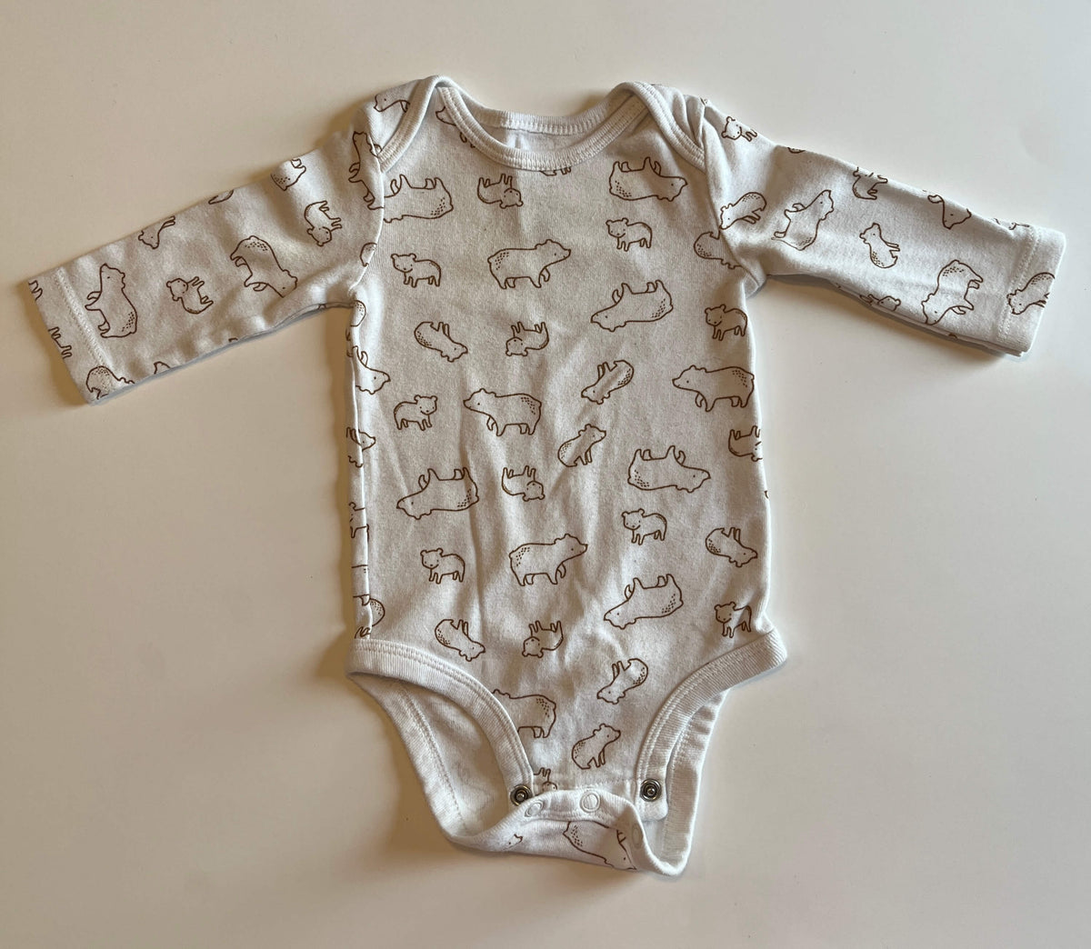 Long Sleeve Onesies 0-3 Months, Kids 3 Month (0-3M)