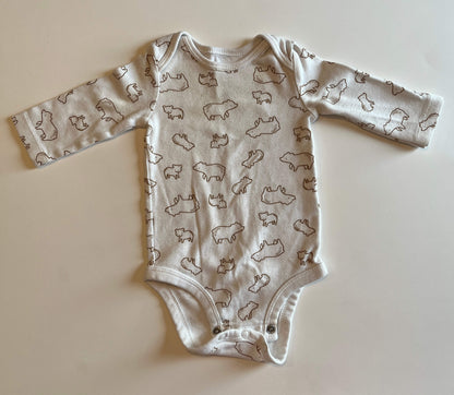 Long Sleeve Onesies 0-3 Months, Kids 3 Month (0-3M)