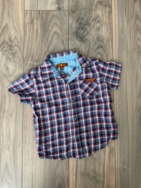 Plaid 7 For All Mankind Dress shirt, Kids 18 Month (12-18M)