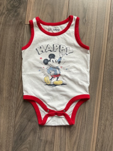 Mickey Mouse Sleeveless Onesie, Kids 18 Month (12-18M)