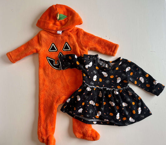 George Girls Halloween Bundle 3-6 Months. , Kids 6 Month (3-6M)