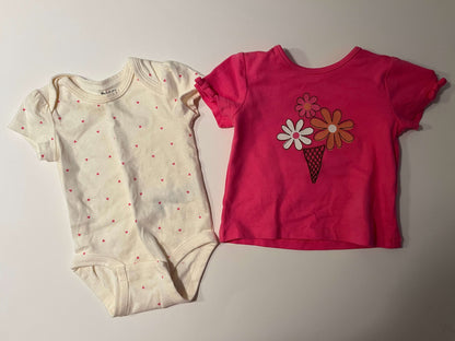 Pekkle 3 Month Flower 3 Piece set., Kids 3 Month (0-3M)
