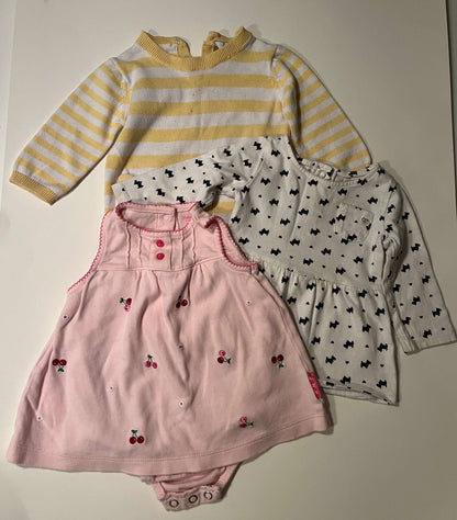 Girl's 6M Dresses. Carter's 6M x 2 & Newberry 6M, Kids 9 Month (6-9M)