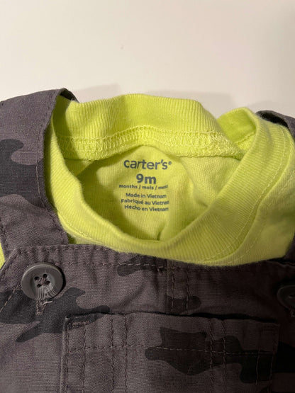 Carter's Boys 9m Overalls Outfit, Kids 12 Month (9-12M)