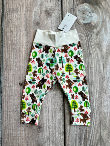 Small shop handcrafted 6-9m baby joggers, woodland deer, new with tags, Kids 9 Month (6-9M)