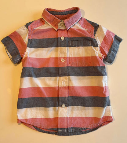 Boys' short sleeve button-up collar shirts, size 18-24 months, Joe Fresh & The Children's Place, Kids 24 Month (18-24M)