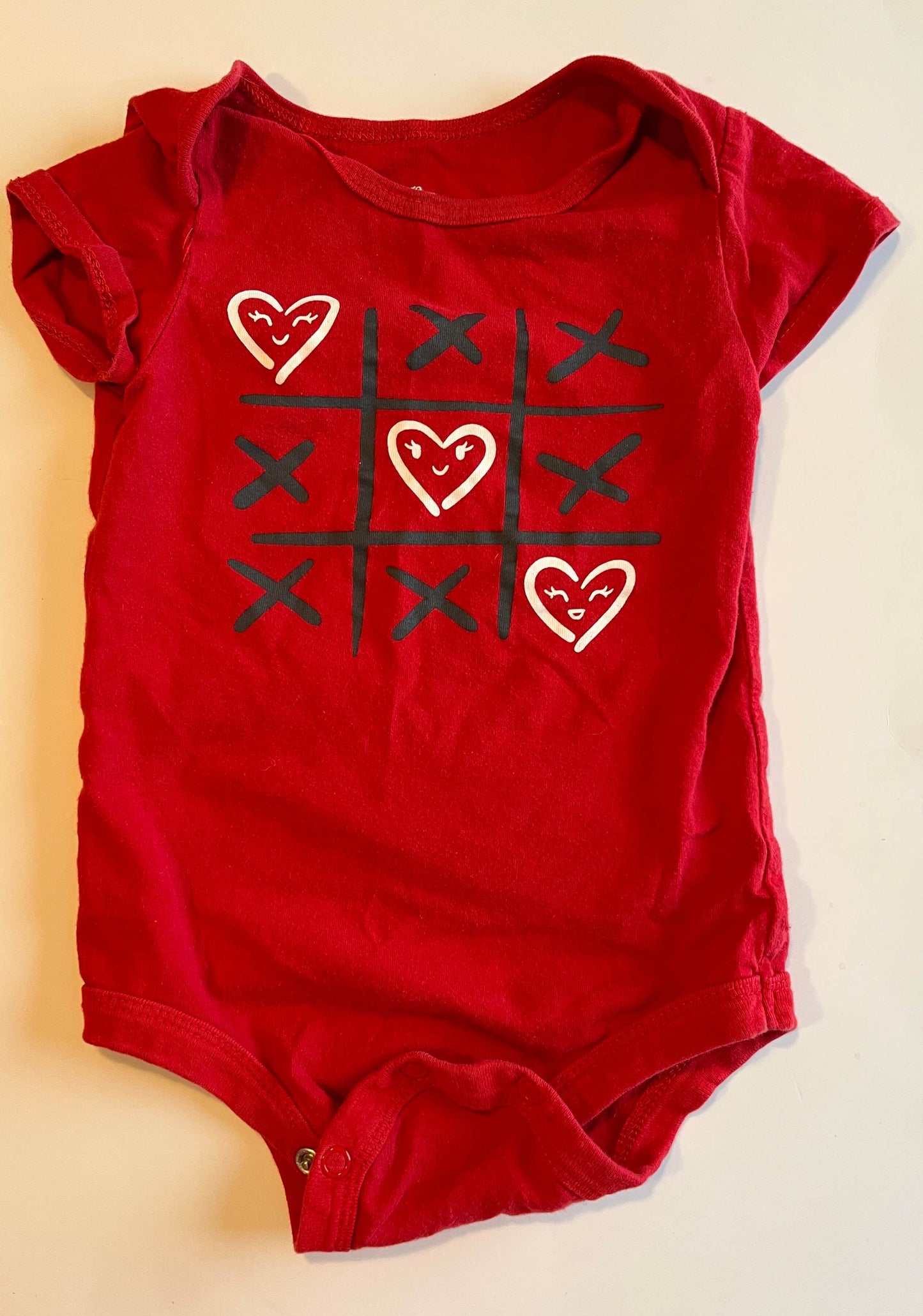Girls' Valentine's Day bundle:  Pink dress – Free Style, size 6-9 months Onesie & leggings – George, size 6-12 months, Kids 9 Month (6-9M)