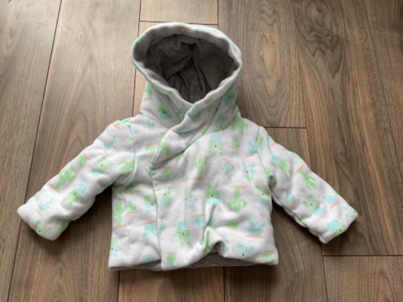 Reversible Hooded, Padded Jacket, Kids 3 Month (0-3M)