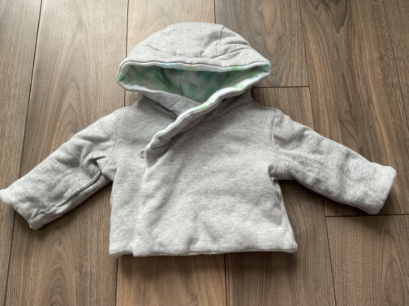 Reversible Hooded, Padded Jacket, Kids 3 Month (0-3M)