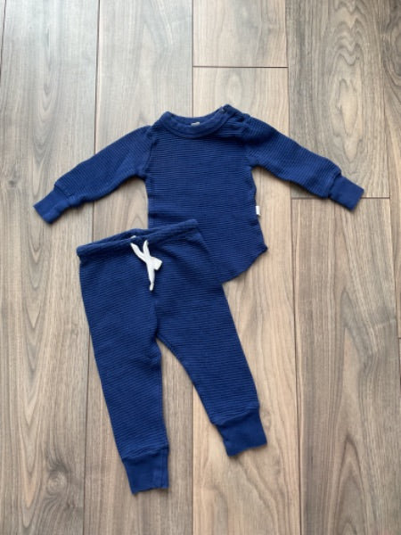 Nui 2 Piece Navy Blue, Kids 6 Month (3-6M)