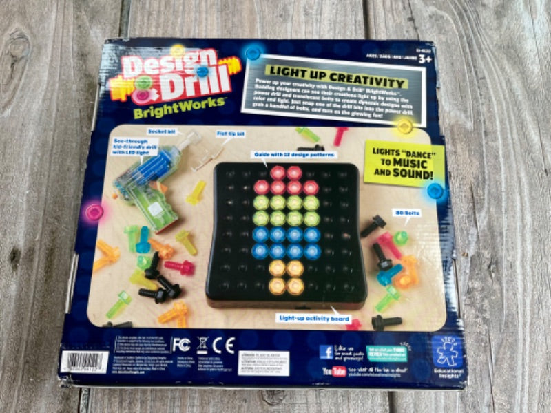 Design & Drill BrightWorks light up toy, excellent used condition