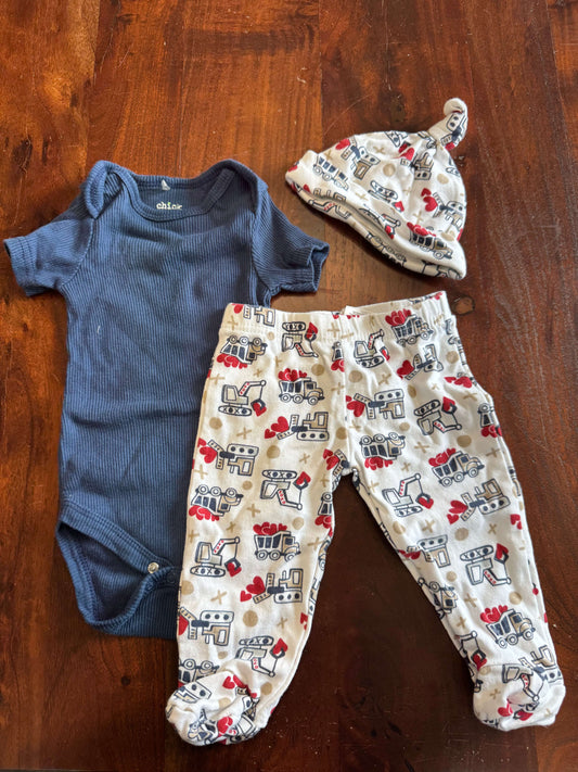 3 Piece Construction Set (6M), Kids 6 Month (3-6M)