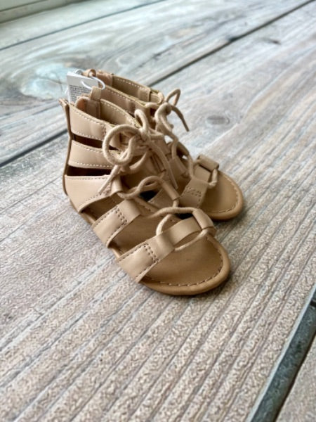 Old Navy size 6 girls beige summer sandals, new with tags, Shoes 6 (Walkers:12-24 mth)