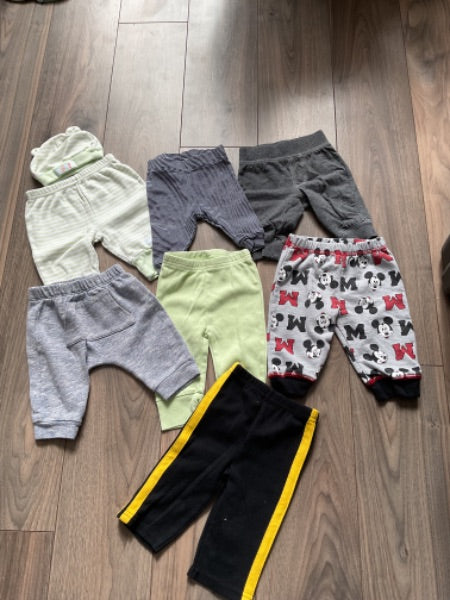 Baby Boys 0-3 Month Pants Bundle 7 Pair, Kids 3 Month (0-3M)