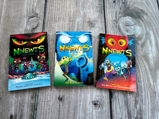 Nnewts fantasy graphic novel trilogy series, books 1-3, excellent used condition