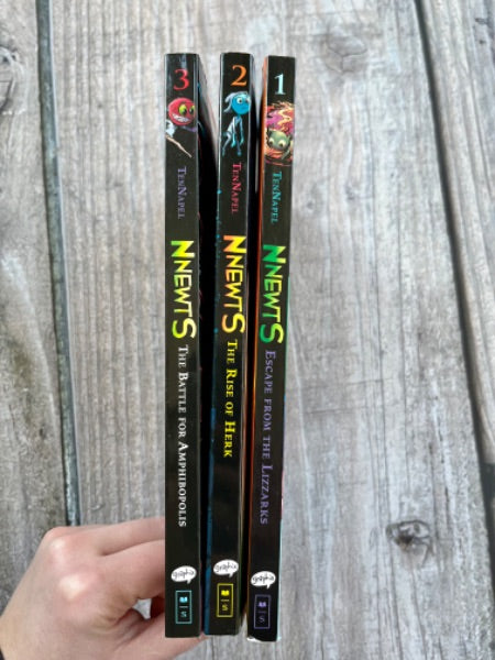 Nnewts fantasy graphic novel trilogy series, books 1-3, excellent used condition