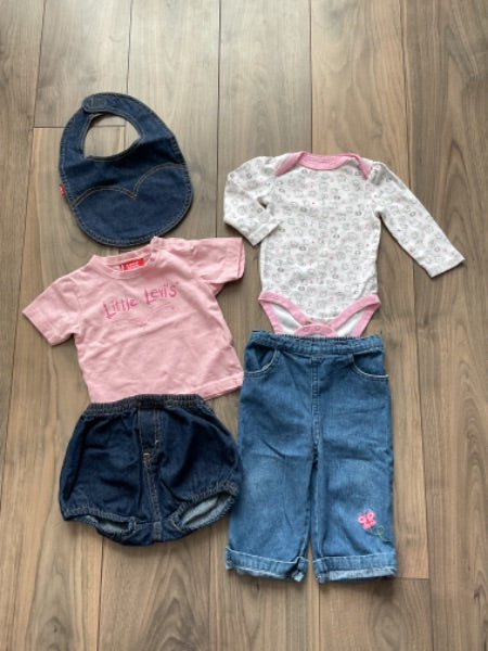 Girls 3-6 months Levi’s set and Outfit, Kids 6 Month (3-6M)