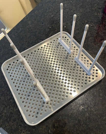 Baby bottle drying rack