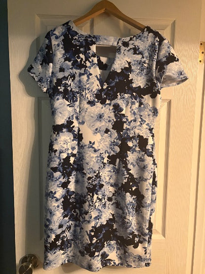 Stork & Babe Floral Maternity Dress, Size Large, Maternity L (12-14)