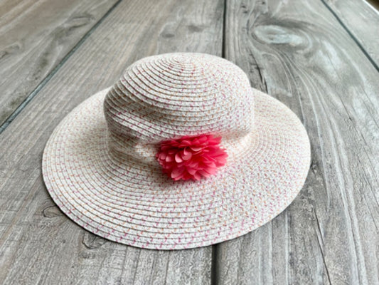 Gymboree size 12-24m sun hat with flower, summer hat