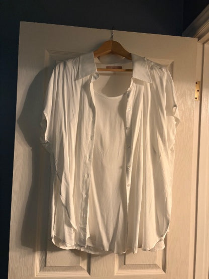 Parasuco Maternity Tie Front Blouse - Size Large, Maternity L (12-14)