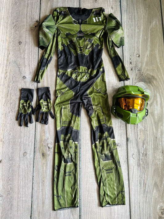 Halo size 10-12 yrs boys Halloween costume, Kids 10 (medium)