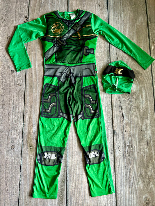 H&M size 8-10yrs boys Ninjago green ninja costume, Kids 10 (medium)