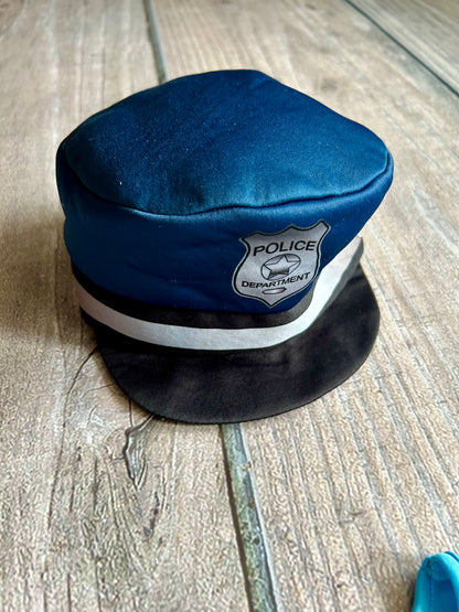 H&M size 6-8yrs boys police man top and hat set, police man costume, Kids 7 & 8 (small)