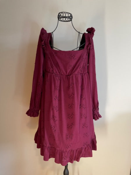 ASOS Maternity dress, burgundy, size 6 , Maternity S (4-6)