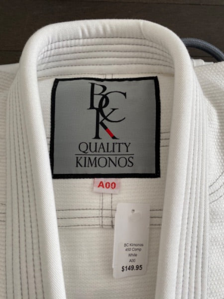 BC Kimonos BJJ Gi - Size A00 NEW