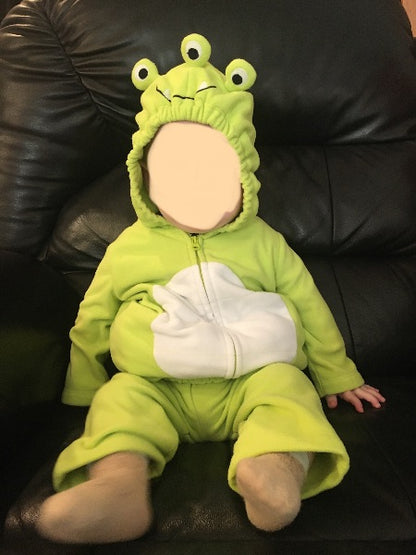 Monster Costume with 3 Eyes, Size 3-6mos, Kids 6 Month (3-6M)