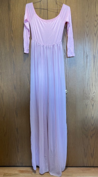 light pink Maternity photoshoot dress, size L , Maternity L (12-14)