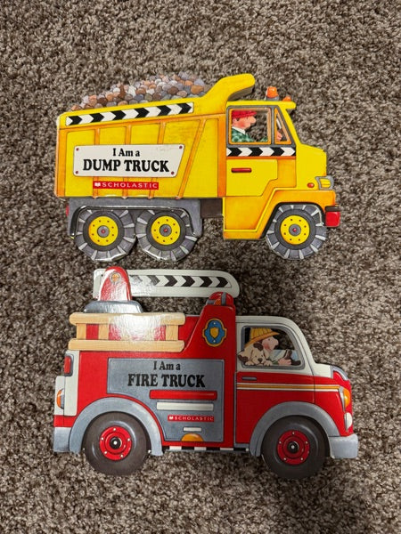 Fire Truck & Dump Truck Books