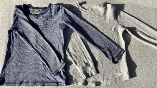 2-pack long sleeve Ts, Kids 6/6X (extra small)