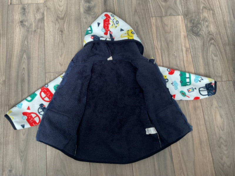 Fleece Car Jacket Size 110, Kids 3T