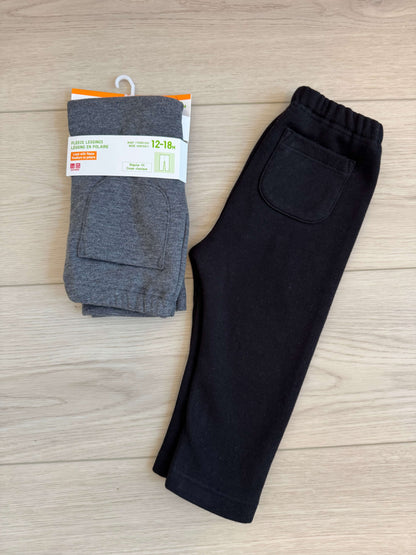 Uniqlo leggings - pair , Kids 18 Month (12-18M)