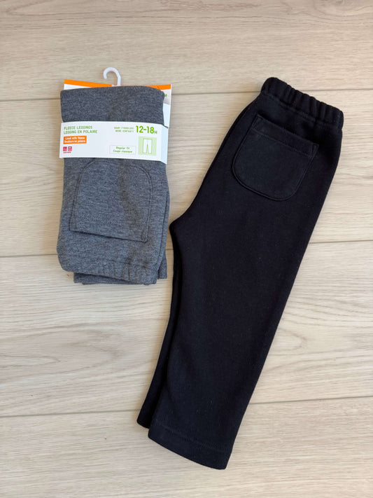 Uniqlo leggings - pair , Kids 18 Month (12-18M)
