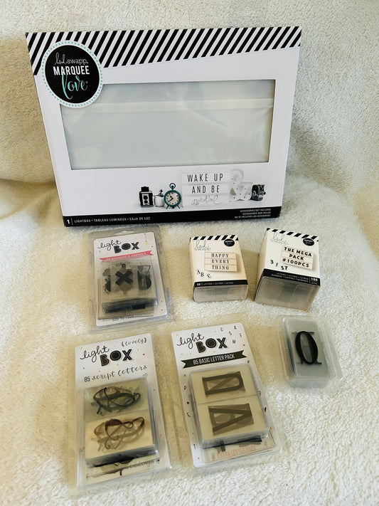Heidi Swapp Lightbox & accessories bundle, EEUC and new