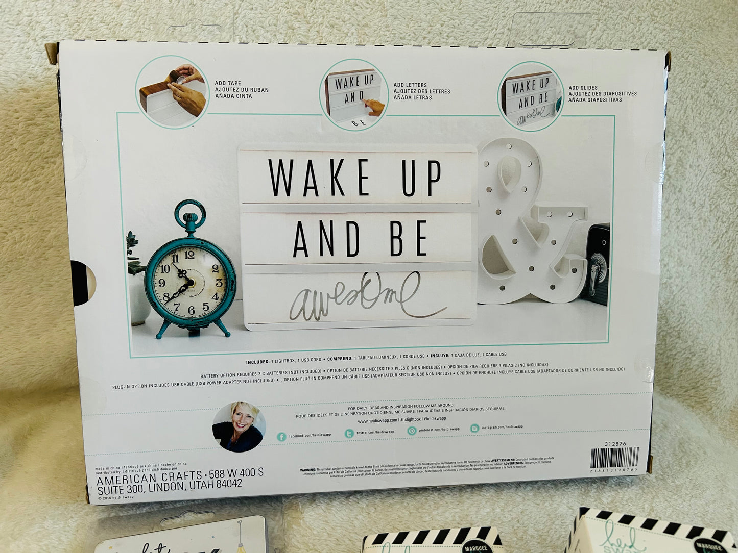 Heidi Swapp Lightbox & accessories bundle, EEUC and new