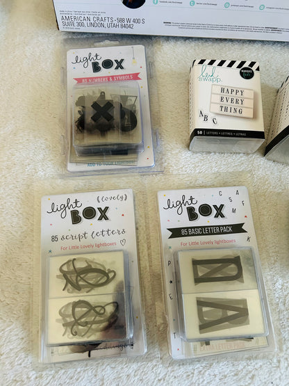 Heidi Swapp Lightbox & accessories bundle, EEUC and new