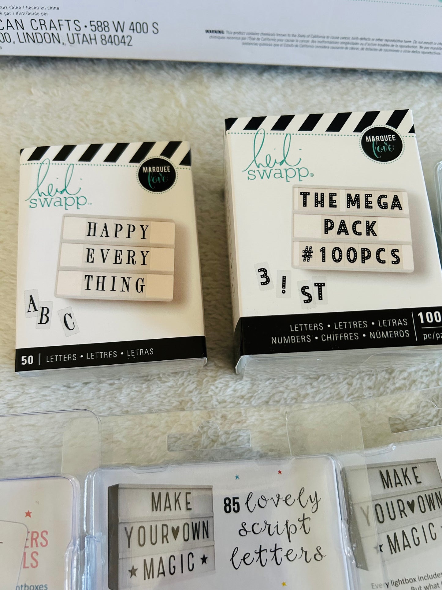 Heidi Swapp Lightbox & accessories bundle, EEUC and new