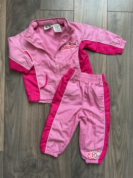 Pink Windbreaker Set 12 months, Kids 12 Month (9-12M)