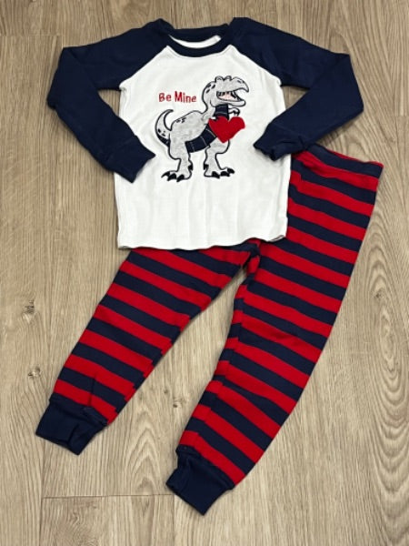 VGUC, Gymboree, Be Mine Dinosaur Heart PJ, size 3T, Kids 3T