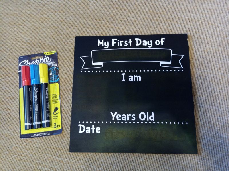 Milestone Chalk Board with Chalk Markers