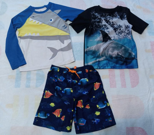 Boys Swim Trunks Rash guards - size 5, Kids 5/5T (extra small)