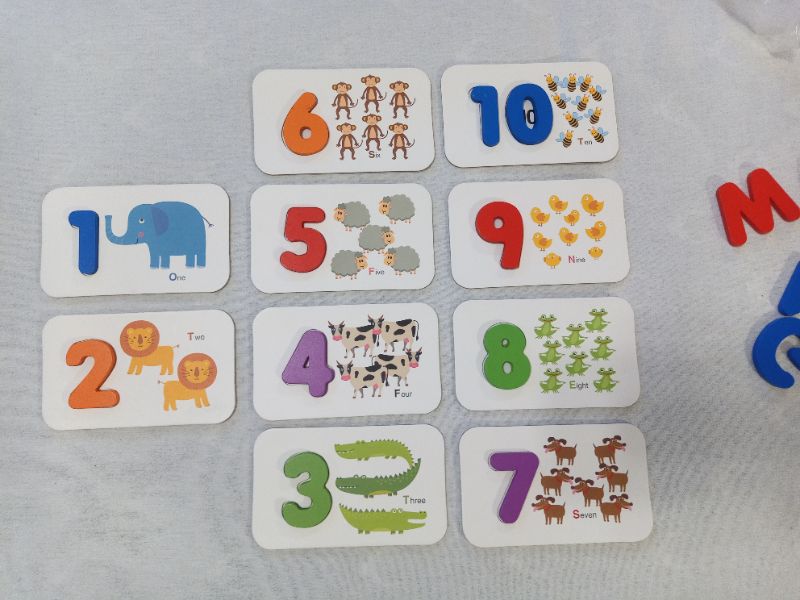 Numbers and Letters Recognition Puzzle