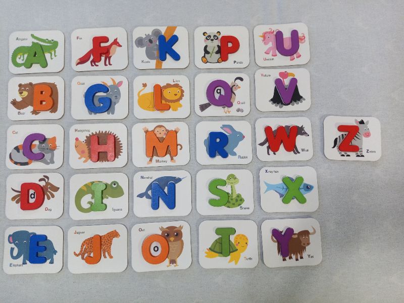 Numbers and Letters Recognition Puzzle