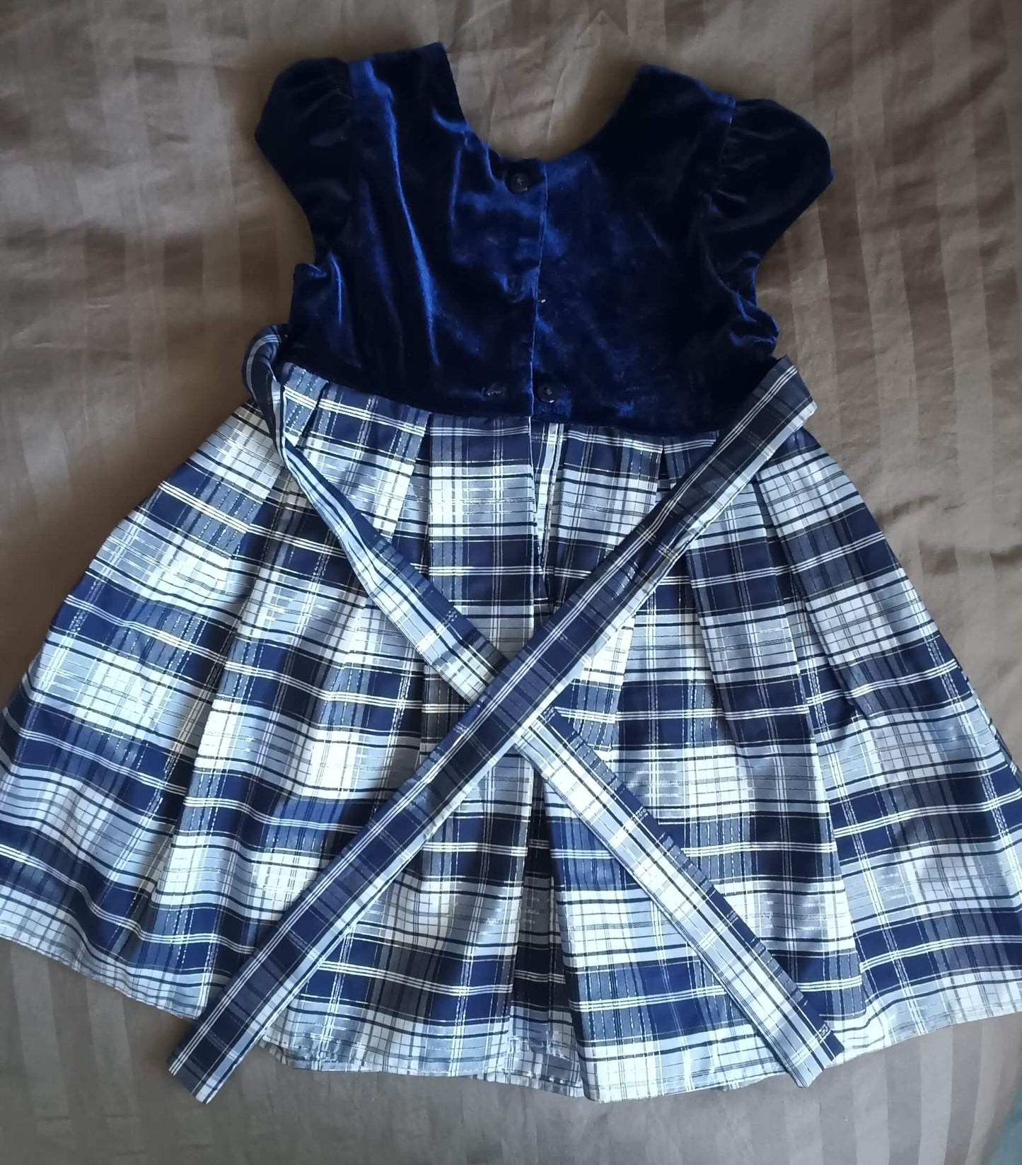 Navy Jona Michelle Christmas Dress, size 3, Kids 3T