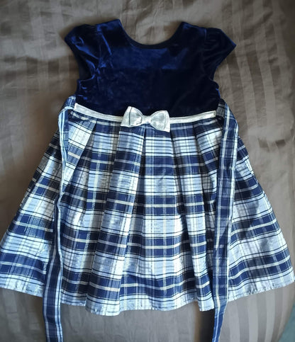 Navy Jona Michelle Christmas Dress, size 3, Kids 3T