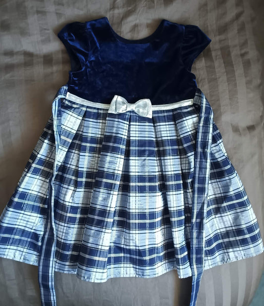 Navy Jona Michelle Christmas Dress, size 3, Kids 3T